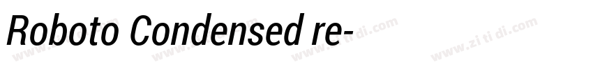 Roboto Condensed re字体转换